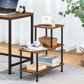 Narrow Side Table Slim Bedside Table Small Storage, 3 of 9