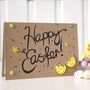 Happy Easter Card, Hand Lettered Card With Easter Eggs, thumbnail 7 of 8