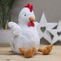 Jen The Plush Sitting Hen Soft Toy, thumbnail 1 of 3