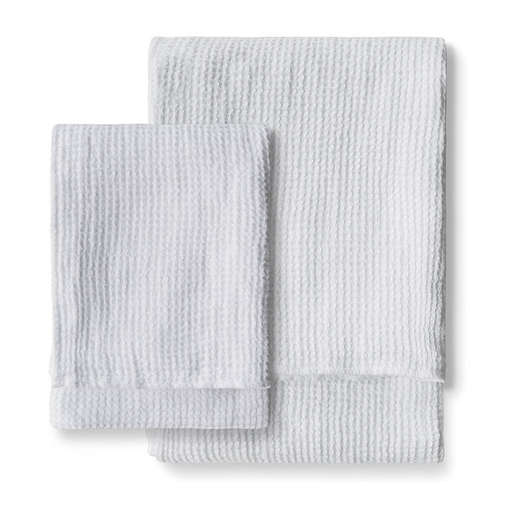 White Waffle Linen Hand Towel By The Linen Works