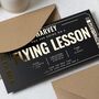 Flying Lesson Gift Voucher Gold Foil Personalised, thumbnail 5 of 9