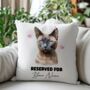 Personalised Burmese Cat Reserved For Cushion Cover, thumbnail 2 of 2