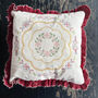 Cross Stitch Cushion Wreath, thumbnail 1 of 5