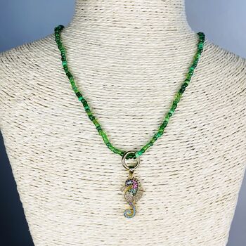 Beaded Clasp Charm Necklace, 3 of 11