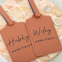 Personalised Hubby And Wifey Honeymoon Luggage Tag Set, thumbnail 6 of 10