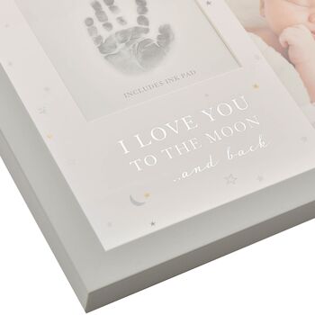 Baby Hand Or Foot Print Photo Frame With Ink Pad, 3 of 5