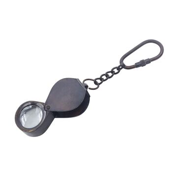 Personalised Gunmetal Loupe With Keyring, 3 of 11