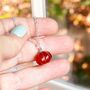 Silver Plated Gemstone Pumpkin Necklace, thumbnail 7 of 9