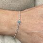 September Birthstone Gucci Style Chain Bracelet, thumbnail 1 of 4