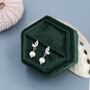 Marquise Cz Pair With Baroque Pearl Dangle Earrings, thumbnail 6 of 12