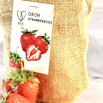 Strawberry Jute Bag Grow Set, 6 of 6