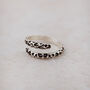 Sterling Silver Leopard Print Wrap Around Thumb Ring, thumbnail 1 of 3