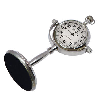 Personalised 20th Anniversary Silver Colour Desk Clock, 9 of 12