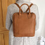 Women's Leather Backpack, thumbnail 3 of 4