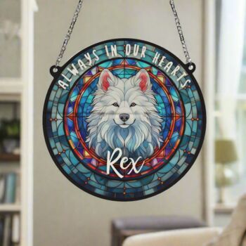 Samoyed Memorial Suncatcher, 6 of 6