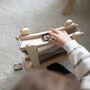 Personalised Wooden Natural Car Roller Toy With Cars, thumbnail 4 of 6