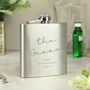 Personaised Groom Hip Flask, thumbnail 1 of 2