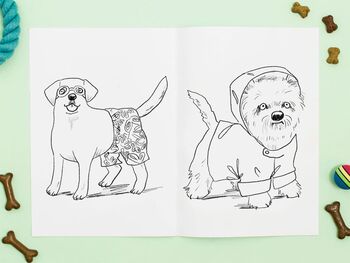 Colouring Book Doggy Dress Up, 4 of 8