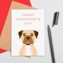 Border Terrier Valentine's Day Card, thumbnail 1 of 2