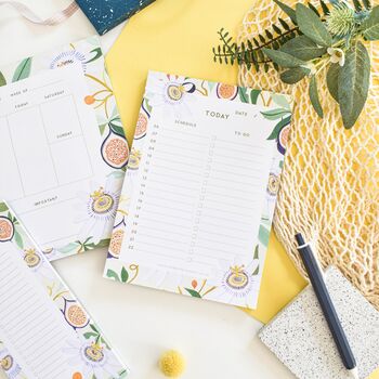Passionfruit Daily Planner Notepad, 3 of 5