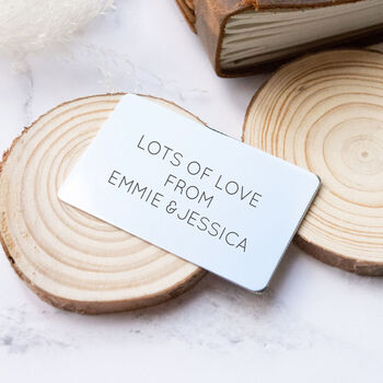 Engraved Wallet Card 'A Father Is Someone…', 2 of 3