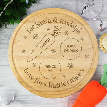 Personalised Christmas Eve Santa And Rudolph Board, 5 of 8