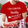 First Christmas As A Family Red T Shirts And Baby Grow, thumbnail 4 of 5