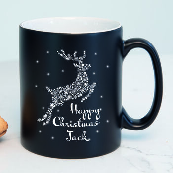 Personalised Red Reindeer Christmas Mug, 3 of 5
