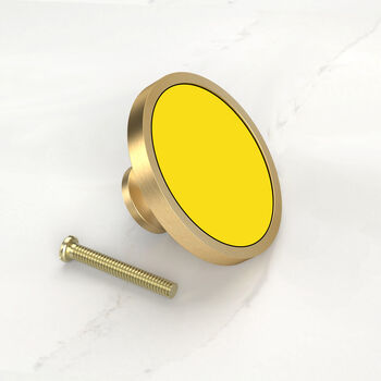 Yellow Cabinet Knobs For Cupboard Doors And Drawers, 8 of 10