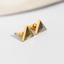 Labradorite Gemstone Stud Earrings, thumbnail 1 of 5