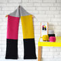 Colour Block Scarf Knitting Kit, thumbnail 1 of 2