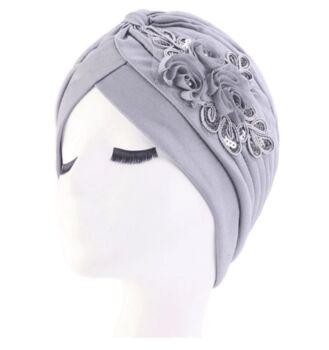 Chemo Turban With Added Sequin Detailing, 8 of 12