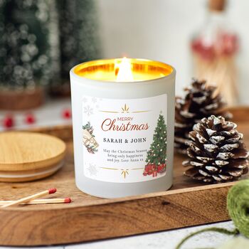 Personalised Christmas Scented Candle Gift Set, 6 of 10