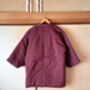 Japanese Padded Cotton Kimono Jacket Maroon, thumbnail 4 of 10