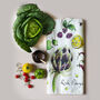 Rich Pickings Vegetable Tea Towel, thumbnail 4 of 5