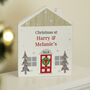 Personalised Christmas Wooden House Ornament, thumbnail 1 of 6