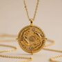 Pisces Zodiac Necklace 18k Gold Plated Gift, thumbnail 1 of 8