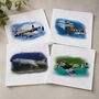 Set Of Four Handkerchiefs With Raf Plane Illustrations, thumbnail 1 of 12