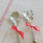 Large Twisted Silver Salad Servers ~ Boxed, thumbnail 6 of 7