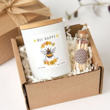 Bee Happy Candle Gift For Her, 4 of 6