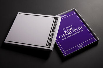 King Charles Personalised Deluxe British Royal History Book, 3 of 9