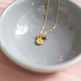 Gold Plated Heart Nugget Birthstone Charm Necklace, thumbnail 7 of 12