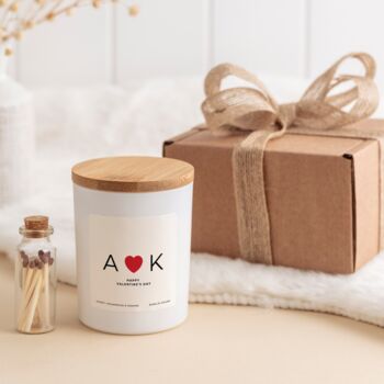 Personalised Initials Valentine’s Day Candle Gift, 3 of 6