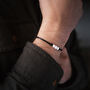 Men’s Personalised Cube Cord Bracelet, thumbnail 1 of 5