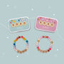 Beaded Xoxo Friendship Bracelet Gift Kit, thumbnail 1 of 7
