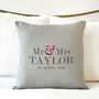 Personalised Mr And Mrs Cushion, thumbnail 3 of 4