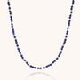 Jewel Bead Lapis Necklace In Sterling Silver, thumbnail 3 of 7