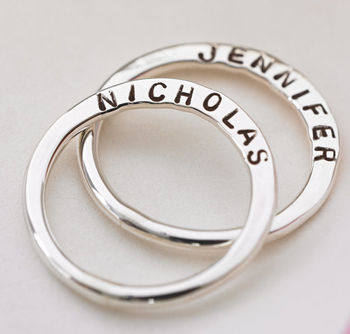 Personalised Verse Stacker Ring, 5 of 7