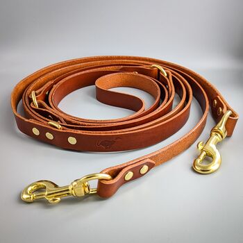 Classic Leather Dog Collar And Lead Set, 10 of 11
