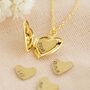 Personalised Birthstone Heart Locket In Gold Plating, thumbnail 7 of 12